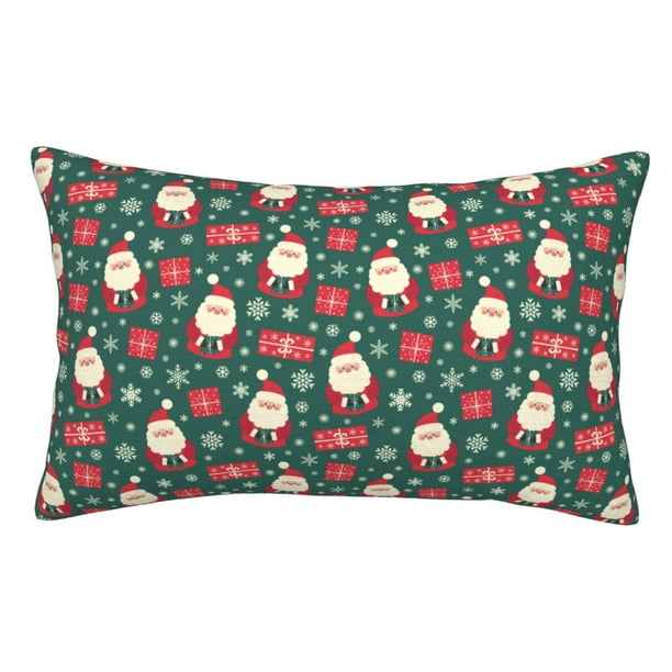 Balery Santa Claus Funda de Cojín Estampada, Regalos para Mujeres, Regalos de Amor para Ella, Regalos para Novia o Esposa, Funda de Almohada-14"x20"