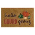thumbnail image 1 of Mohawk Home Hello Gourd Faux Coir Polyester Doormat, Brown, 18" x 30", 1 of 7