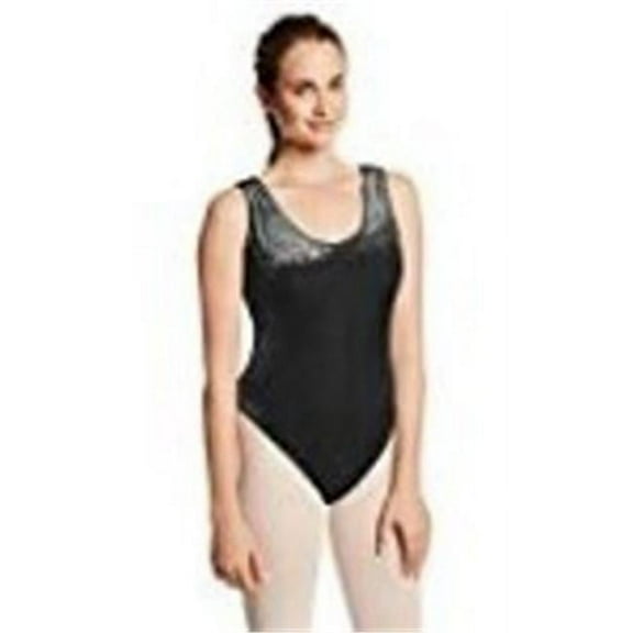 Leotard Velvet Adult Costume, Large - Black