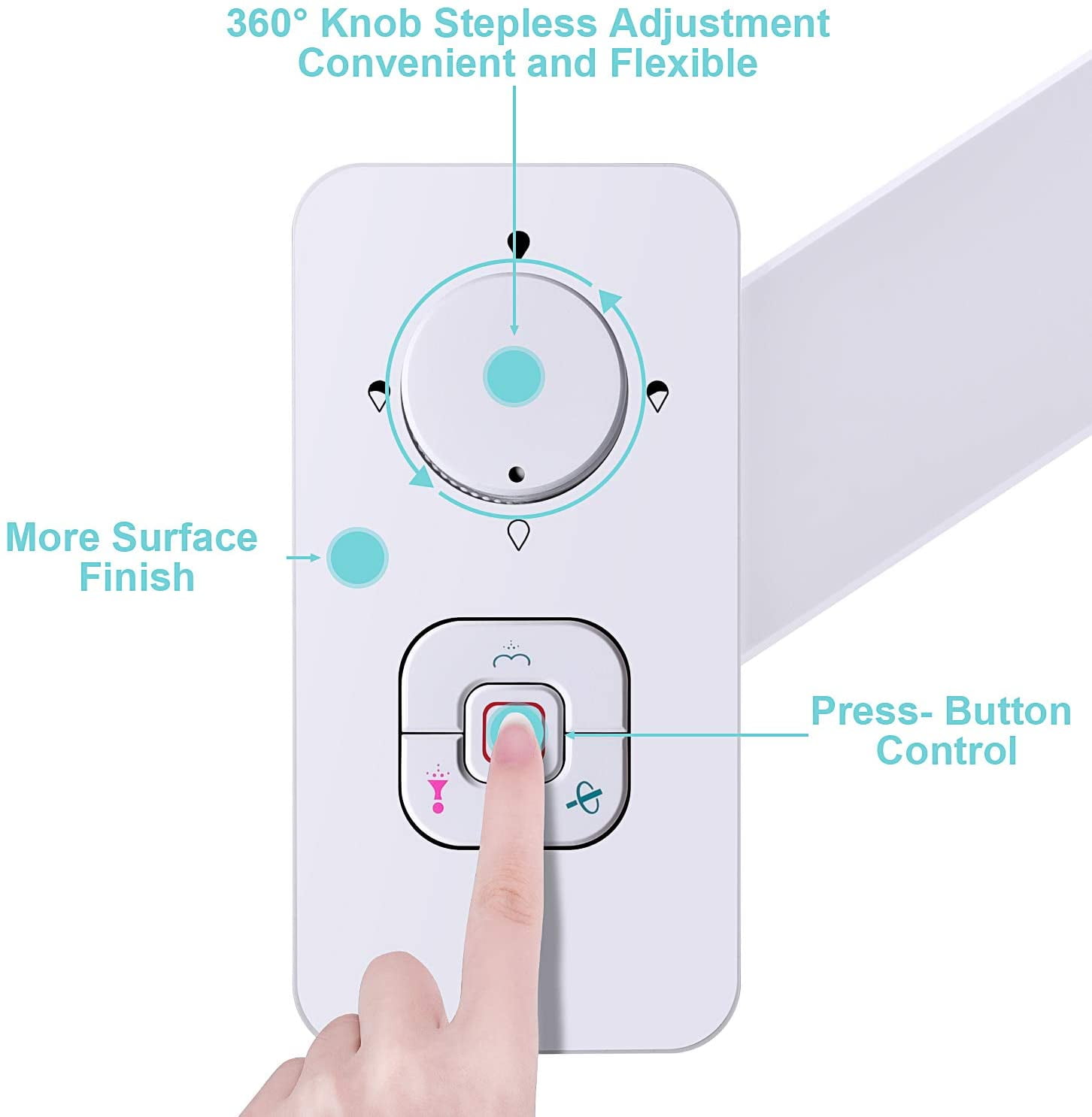 Bidet Attachment, Non-electric Cold Water Bidet Toilet Seat Attachment with Pressure Controls,Retractable Self-cleaning Dual Nozzles for Frontal & Rear Wash