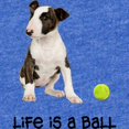 thumbnail image 2 of CafePress - Bull Terrier Life - Cute Infant Baby Football Bodysuit, 2 of 3