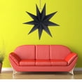 thumbnail image 4 of 3pcs Paper Lamp Shade Handmade Star Lantern Environmentally Friendly Lamp Accessory 30cm(Black), 4 of 6