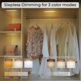 thumbnail image 3 of 80led Closet Light, Motion Sensor Light, Adjustable Brightness With 3 Colors, Usb Rechargeable, Wireless, Suitable For Cabinets, Kitchens, Hallways Ba, 3 of 5