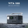 Growatt 600W Continuous / 1050W Peak Portable Power Generator with 1 Solar Panel