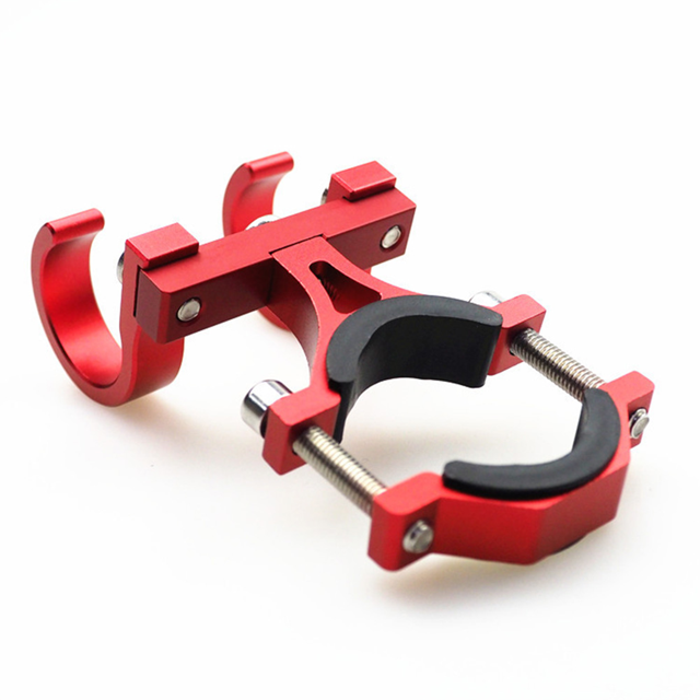 Electric Scooter Hooks Bike Shelf Tube Storage Hanger Buckle Hooks Ebikes Portable Double Helmet Rack Red