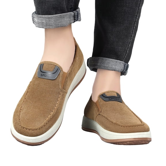 Men Boat Shoes Slip On Walking Loafers Width Shoes Non Slip Sneakers Lightweight Comfort Fashion Business Work, 42