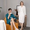 thumbnail image 3 of Bata de baño minimalista para mujer, pijamas de pareja, bata de baño de Sauna, bata fina para Hotel, gran oferta, 3 of 5