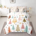 thumbnail image 2 of Manfei Colorful Graffiti Xmas Tree 7-Piece Twin Bedding Sets,Rainbow Snowflake Bedding Comforter Set,Merry Xmas Sheet Sets For Kids,Breathable Home Decor Reversible, 2 of 8