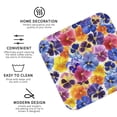 thumbnail image 4 of Balery 6 Pcs The Garden Tricolor Pansy Flowerleather Coasters Set, Drink Table Cup Coasters For Living Room Kitchen Coffee Decor, 4 of 9