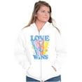 thumbnail image 3 of Retro Popeye Olives Love Wins Zip Hoodie Sweatshirt Women Brisco Brands M, 3 of 5