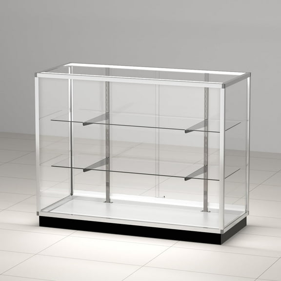 48”D * 20”W * 38”H - full vision glass display case