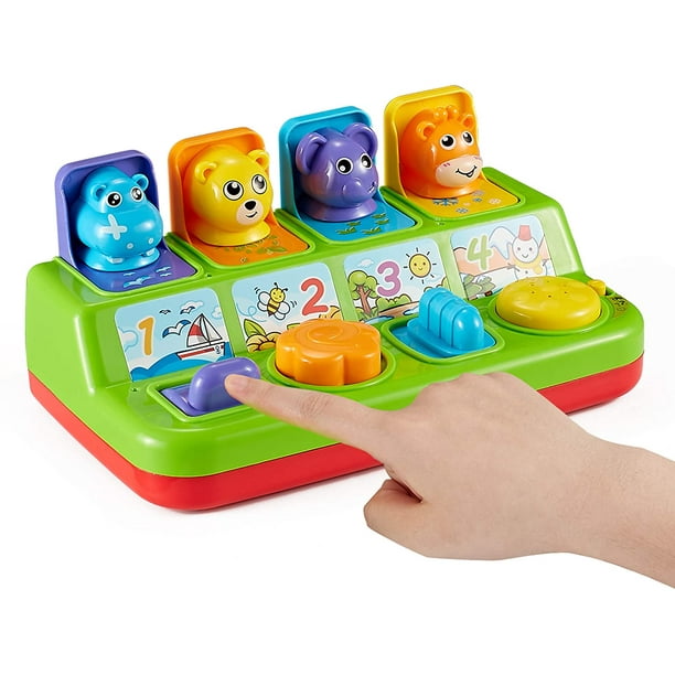 Luniquz Interactive Pop Up Animals Toy For Toddlers Tg728 Activity Toy Gift For Boys Girls Aged 1 2 3 4 5 Fun Baby Toy