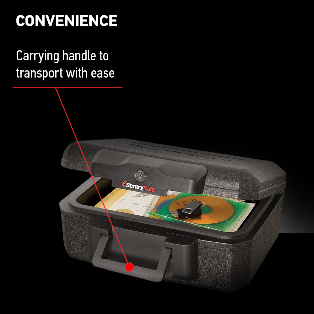 SentrySafe 1200 Fire-Resistant Box Safe with Key Lock photo 4