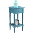 thumbnail image 4 of Home Square French Country Square End Table in Blue Wood Finish - Set of 2, 4 of 4