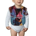 thumbnail image 6 of Hirioo Cartoon Big-Eyed Dog for Baby Waterproof Pocket Bib Adjustable Closed for Babies Toddlers with Large Pocket 6-24Months, 6 of 8