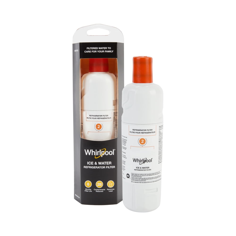 Everydrop by Whirlpool Ice and Water Refrigerator Filter 2, EDR2RXD1, Single-Pack, Orange