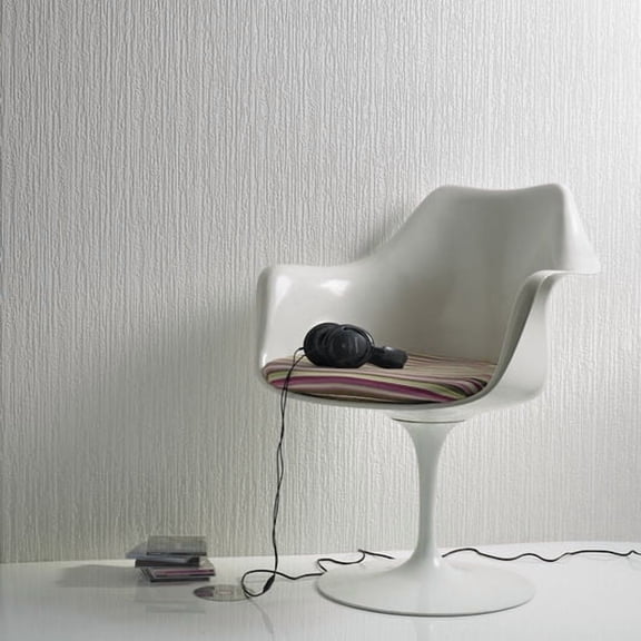 Bark White Paintable Wallpaper