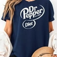 thumbnail image 3 of Dr. Pepper Classic Diet Soda Pop Center Logo T-Shirt, Men's And Women's Graphic Tee 100% Cotton by TBun, Full Sizes S-5XL, 3 of 5