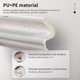 thumbnail image 4 of burletes para puerta de 78,7 pulgadas para varias puertas con ranura, color blanco Afortunado Sencillez, 4 of 5