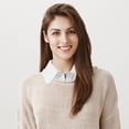 thumbnail image 2 of Cuello falso desmontable blanco para mujer, cuello falso para camisa, blusa, suéter, pieza de cuello, cuello falso para blusa, cuello redondo para media camisa, 2 of 8