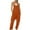 Orange, variant on Hueook Suspender Jumpsuits for Women Plus Size Solid Color Loose Leg Pant With Pocket Fashion Casual Womens Jumpsuits 50% Off Clearance