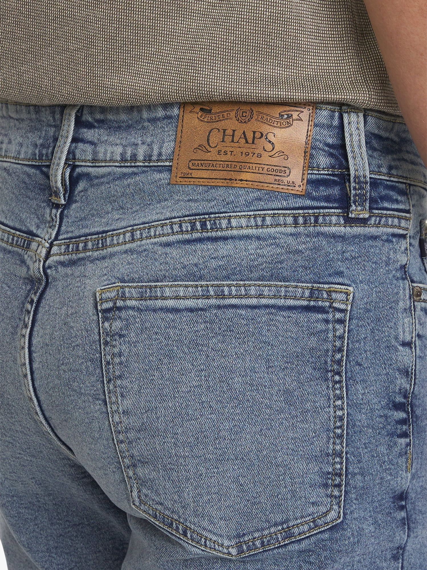 Chaps Men's & Big Men's Stretch Relaxed-Fit Denim Jeans, Sizes 30-42