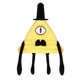 thumbnail image 3 of Weird Town Triángulo Muñeco de peluche Amarillo Púrpura Bill Cipher Pesadilla Villano Juguete de dibujos animados, 3 of 3