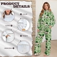 thumbnail image 4 of Renewold St. Patrick's Day Outfits Sweatsuits Women 2 Piece Lounge Sets Women's Activewear Workout Pants and Long Sleeve Top Matching Set, Green Clover Ireland Top Hat Elephant Print, M, 4 of 7