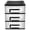 3 Tier, variant on 4 Drawer Desk Organizer, Plastic Home Office Storage Organizer, Makeup Organizer Storage Station Cube, Cosmetics Jewelry Storage Box, 4 Drawer for Bathroom, Desk, Office (8.31x5.98x9.92 Inch)