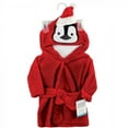 thumbnail image 2 of Hudson Baby Infant Boy Plush Animal Face Bathrobe, Boy Penguin, 0-9 Months, 2 of 2