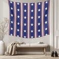 thumbnail image 5 of 4th of July Tapestry for Bedroom Wall Hanging Tapestry,Independence Day Blue White Red Stripes Country Star Ceiling Backdrop Tapestries Poster Blanket Wall Decor for Teens Room Living Room 39" x 59", 5 of 8