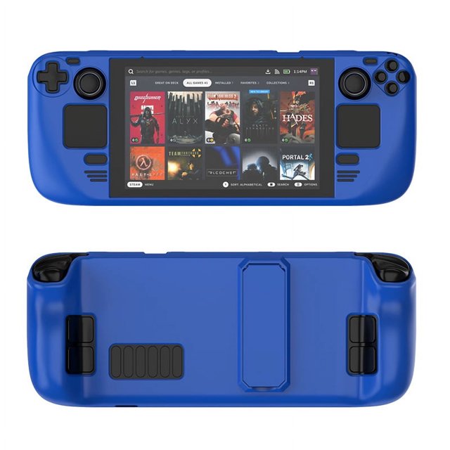 Protective Cover Case for Steam Deck Oled,PC Material Protective Case for Steam Deck,Gaming Handheld Controller Hard Shell with Stand,Drop Protection Grip Case Accessories
