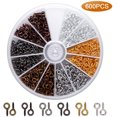 thumbnail image 5 of 600pcs Mini ganchos de ojo Tornillos de ojo pequeños con caja 6 Color Ganchos de ojo Tornillo Ojales de ojo Ojales TUNC Sencillez, 5 of 5