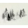 thumbnail image 2 of Caroline, Emma 18x15 White Modern Wood Framed Museum Art Print Titled - Inked Pine Forest III, 2 of 4