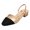 Gold, variant on Womens Slingback Sandals Low Chunky Heel Square Cap Toe Fashion Casual Office Party Dress Shoes
