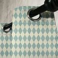 thumbnail image 4 of Ambesonne Geometric Grommet Curtain, Retro Argyle Pattern, 50" x 63", Beige Teal, 4 of 6