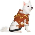 thumbnail image 5 of Cauagu Vintage Cowboy On A Bronco Horse Pattern Winter Pet Hoodie Sweatshirts- Dog Hoodie Sweater with Leash Hole - Cute Dog Hoodie - Pet Clothes Puppy Cat Custume -X-Small, 5 of 8