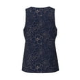 thumbnail image 5 of Fotbe Navy Dark Blue Pattern Men's Quick Dry Workout Tank Top Gym Muscle Tee Fitness Bodybuilding Sleeveless T Shirt Breathable Workout Shirt-3X-Large, 5 of 9