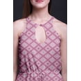 thumbnail image 4 of Bimba Geometric Ladies Sleeveless Long Print Maxi Dress with Side Slits Summer Wear-Large, 4 of 6