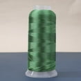 thumbnail image 1 of DIY Handcrafted Ice Silk Fringe Thread Specifications: 150D/2-ply, 0.2mm Diameter, 1900m/Roll, Dark Green, 1 of 5