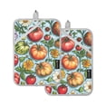 thumbnail image 7 of Yayeee Pot Holders Kitchen Heat Resistant with Pocket 7"x9.8" Cotton Oven Cooking Hot Pads, Floral Tomatoes, 7 of 7