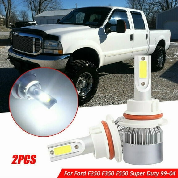 9007 LED Headlight Bulbs For Ford F250 F350 F550 Super Duty 99-04 Dual Beam