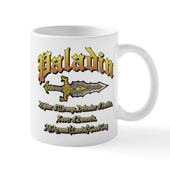 CafePress - Paladin All Around Good Guy - 11 oz Ceramic Mug - Novelty Coffee Tea Cup