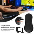 thumbnail image 4 of Computer Adjustable Arm Rest for Desk, Arm Support for Computer Desk Ergonomic Arm Rest Extender Rotating Mouse Pad Holder for Table, Office, Chair, Desk, Black, 4 of 10