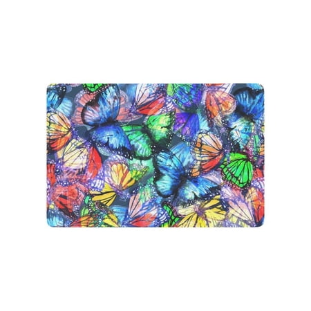 doormat 6x15 butterflies rylablue