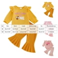 thumbnail image 3 of 6-12 Months Toddler Kids Girls Clothes Ruffled Tops and Pants with Pockets Clothing Sets 2 Piece Outfits Set Children's Gift Set Girls Red Tracksuit, 3 of 4