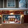 thumbnail image 5 of Christmas Garage Door Cover Holiday Banner Background Indoor Outdoor Decoration Festive Decor, 5 of 5