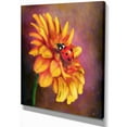 thumbnail image 2 of Gerber and Ladybird Watercolor - Floral Canvas Art Print, 2 of 4