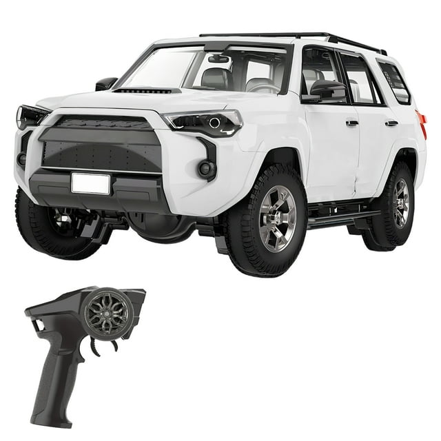 yeacher 1/18 Scale 2.4GHz Remote Control Climbing Truck with 500mAh Li-ion Battery, White Single Battery Version, Front Wheel Steering, Nylon/Metal Construction
