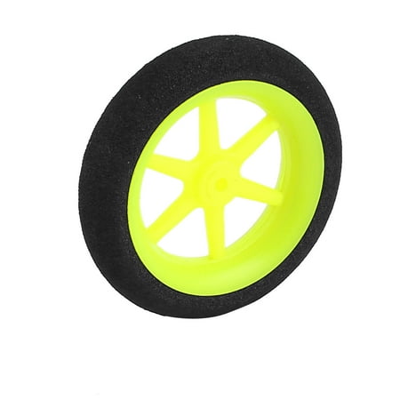 - 2.5mm Shaft Hole RC Plane Tail Tire Lightweight Sponge Wheel Metric Size D50 H13